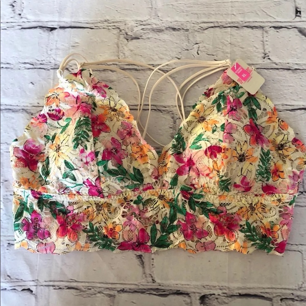 NWT PINK lace bralette